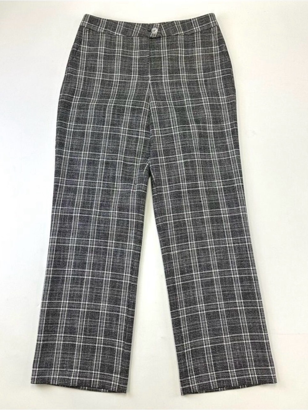 Marc Aurel check womens trouser Size 6 black white straight leg Office career